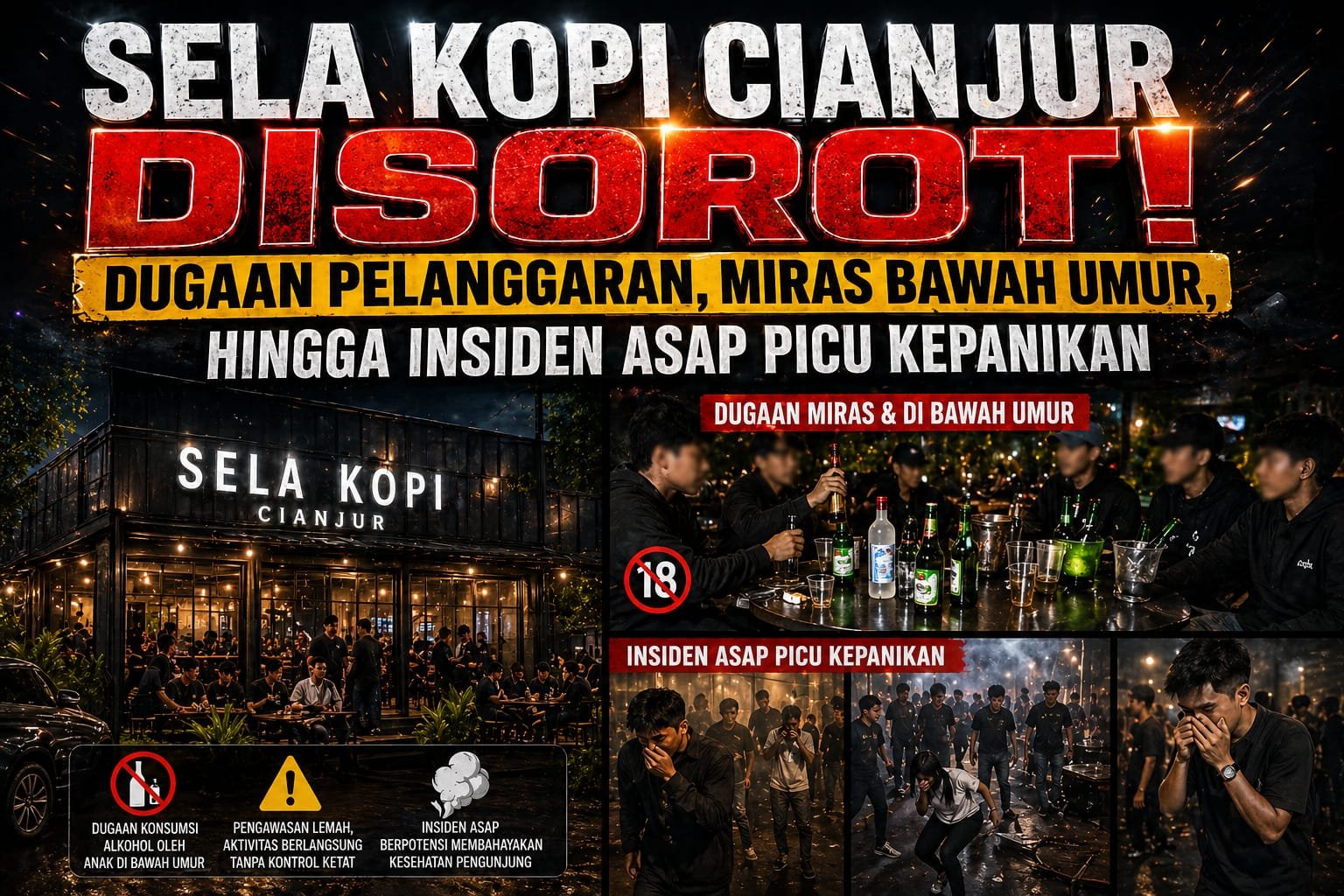 Sela Kopi Cianjur Disorot Warga Laporkan Dugaan Komsumsi Alkohol Oleh Remaja
