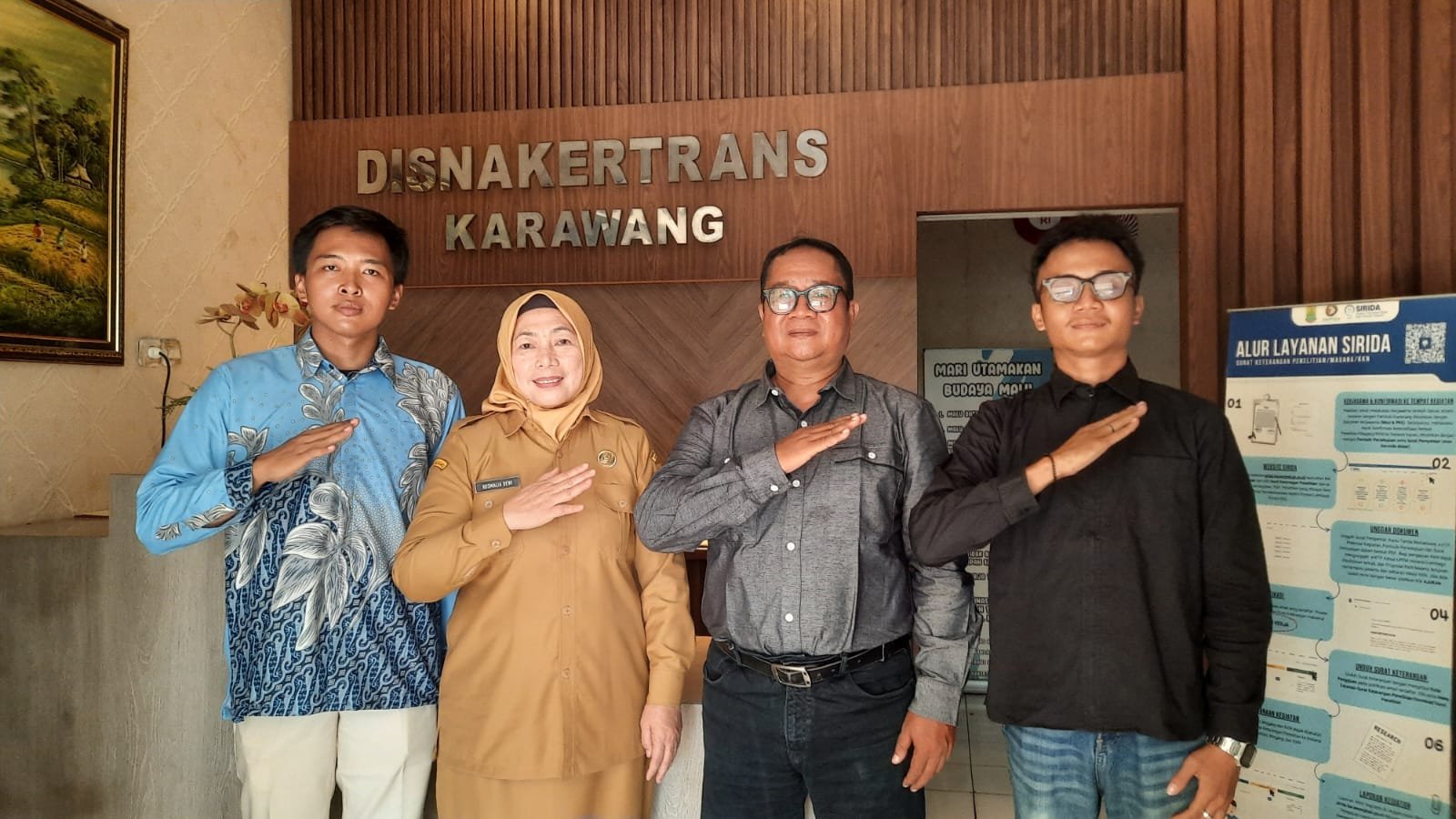 Disnakertrans Karawang Apresiasi GOKAR, Aplikasi Transportasi Online Lokal Karya Anak Daerah