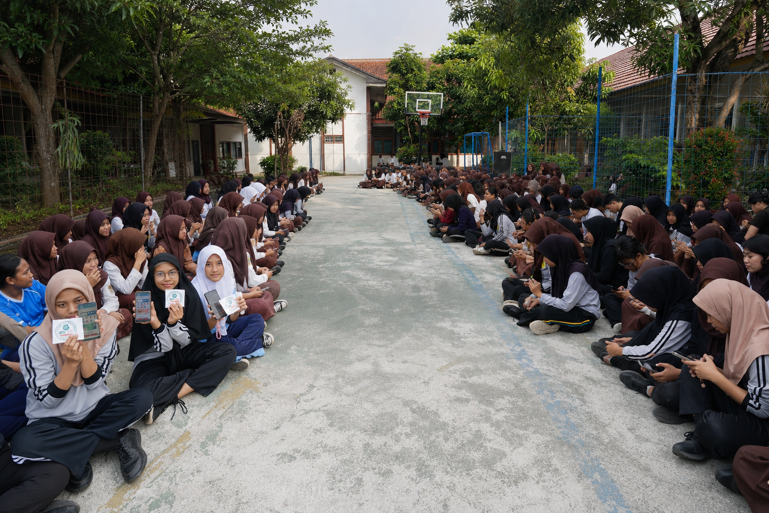 GOKAR Sosialisasikan Aplikasi Transportasi Online Lokal kepada Pelajar SMAN 2 Karawang