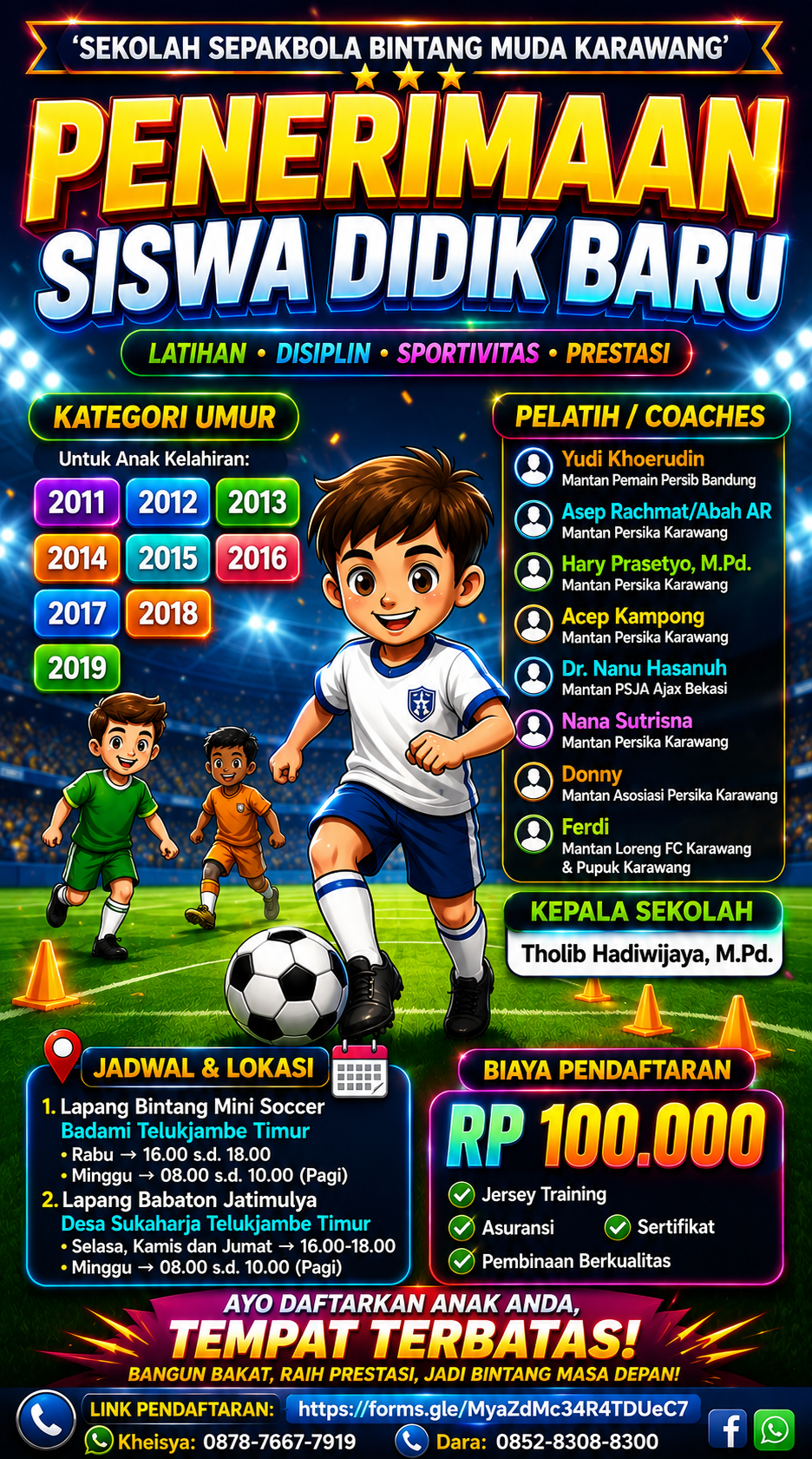 SSB Bintang Muda Karawang Buka Pendaftaran Siswa Baru, Siapkan Generasi Pesepak Bola Asli Karawang