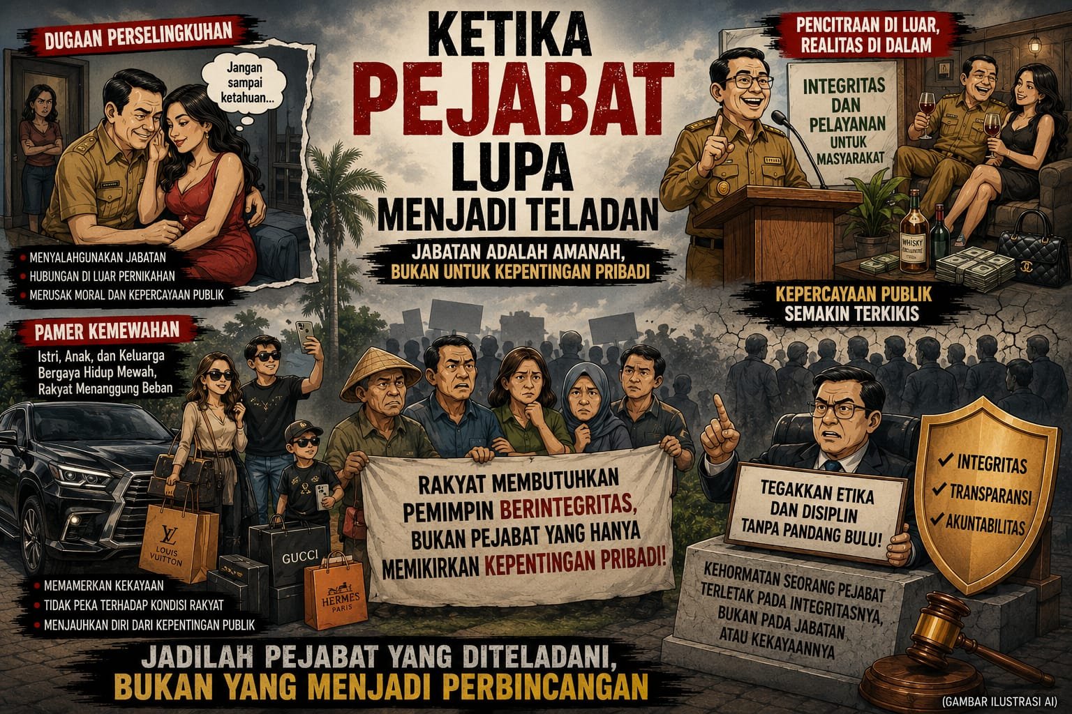 Saatnya PeSkandal Perselingkuhan dan Gaya Hidup Mewah Pejabat, Ancaman Serius bagi Kepercayaan Rakyat