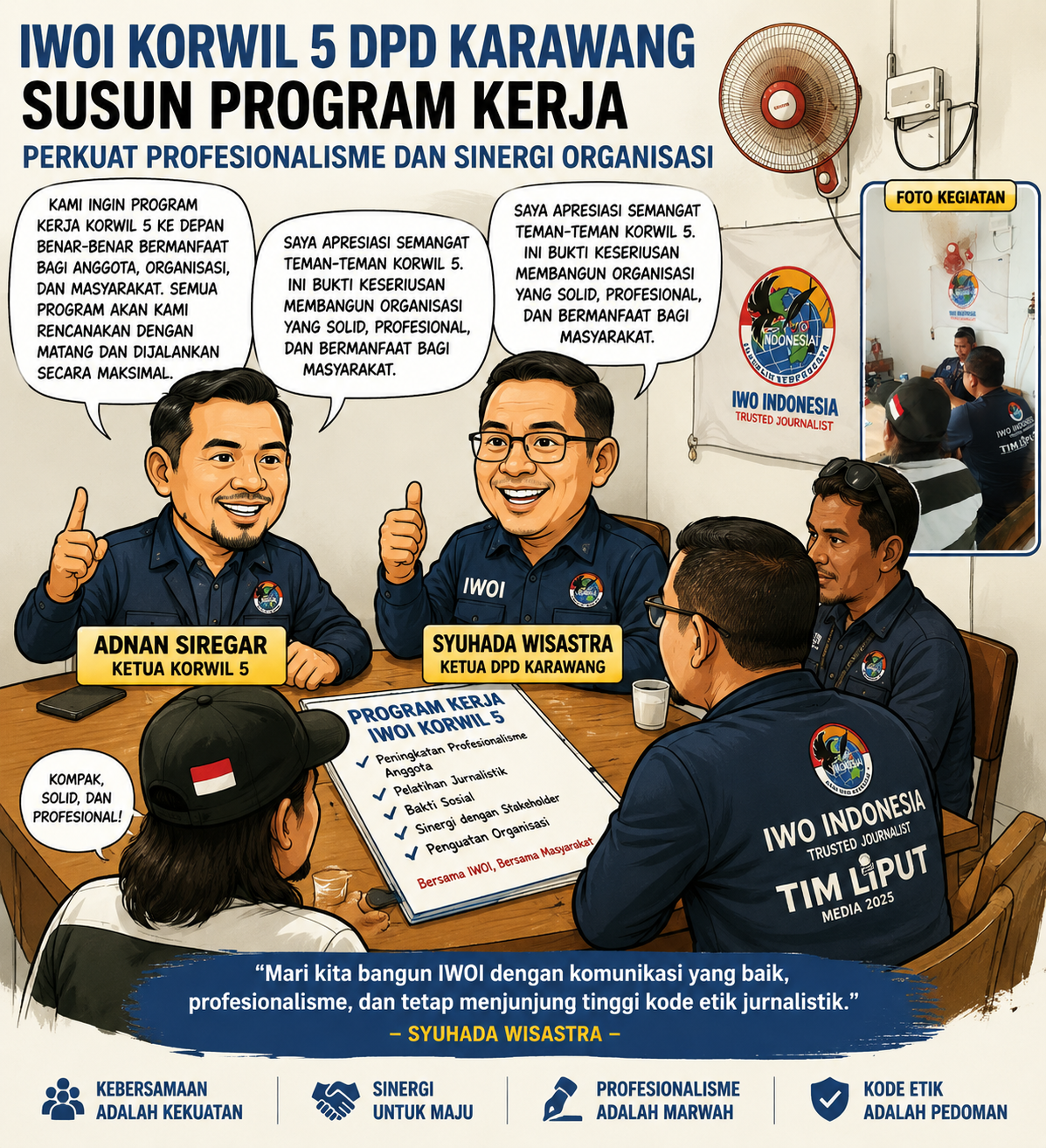 IWOI Korwil 5 DPD Karawang Susun Program Kerja, Perkuat Profesionalisme dan Sinergi Organisasi